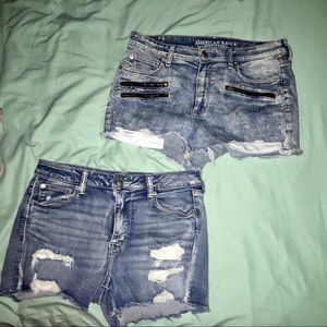 2 for 38$American Eagle hi-rise shorts